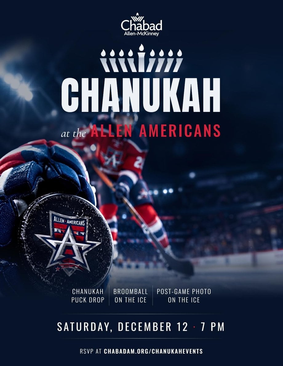 Chanukah at the Allen Americans flyer