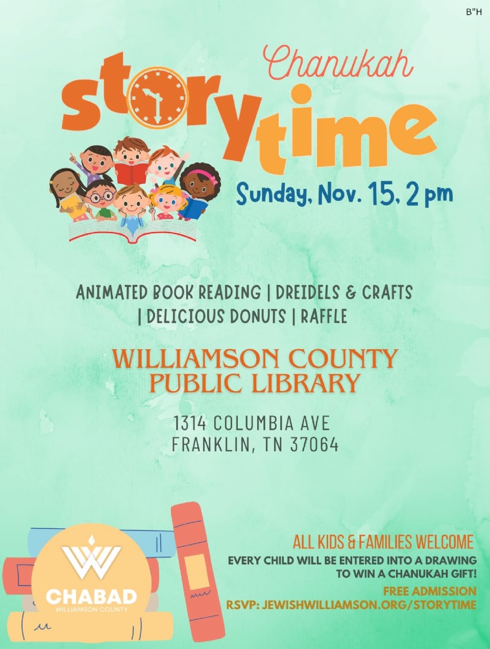 Chanukah Story Time at the Library